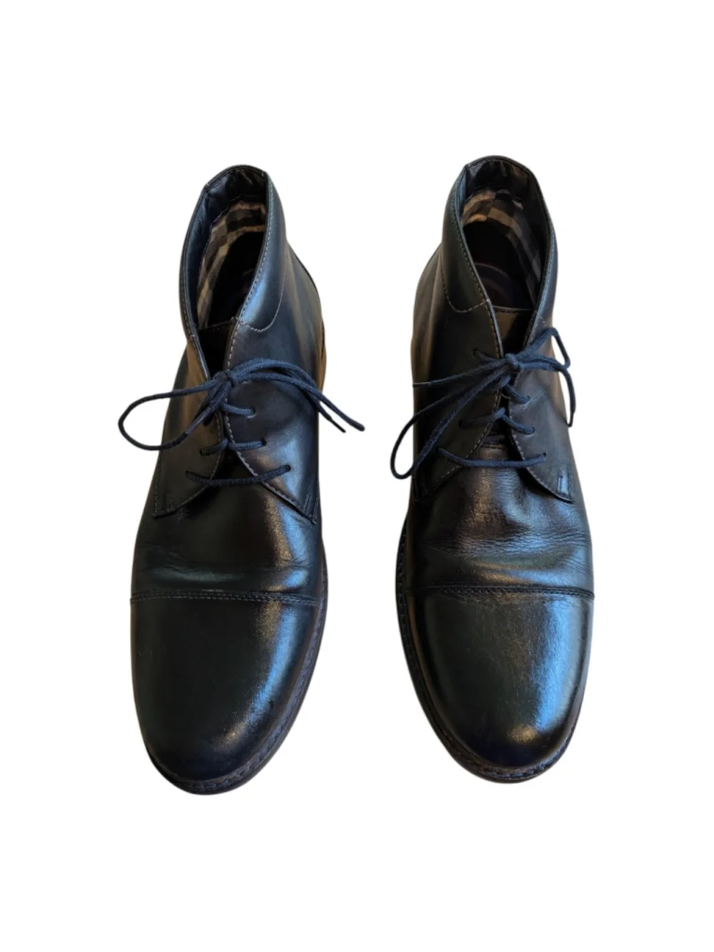 Bostonian Maxton Black Leather Chukkas Boots US 10M Career